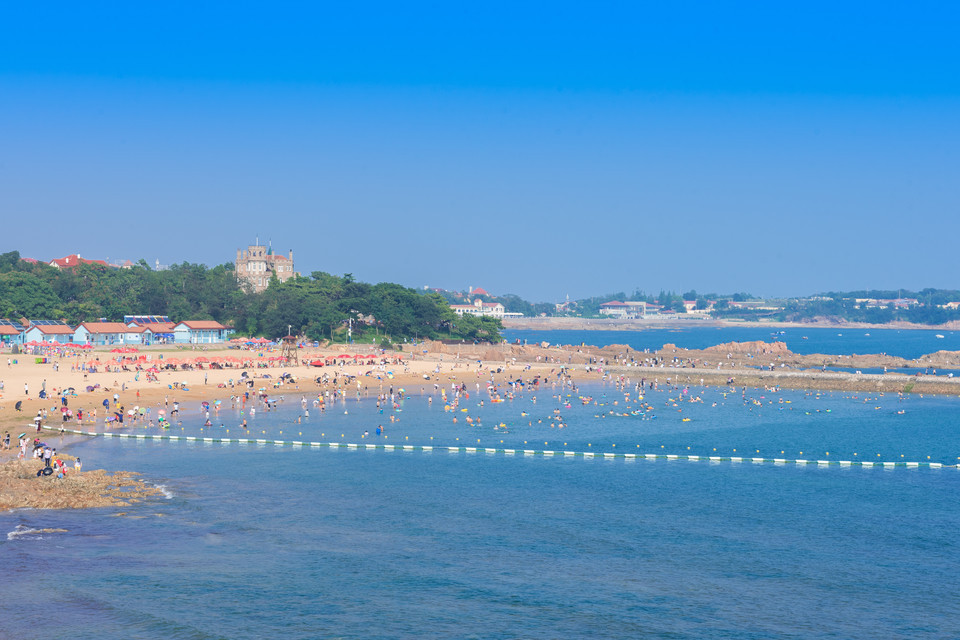 青岛第二海水浴场图片