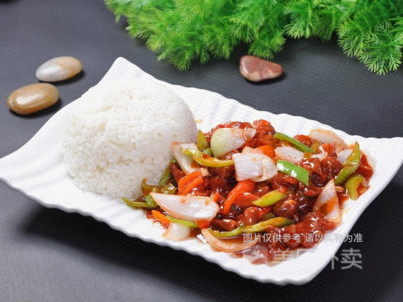 孜然牛肉盖浇饭图片