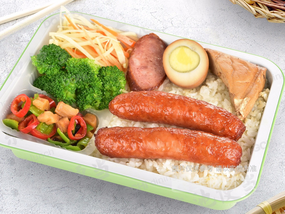 台式香肠饭图片