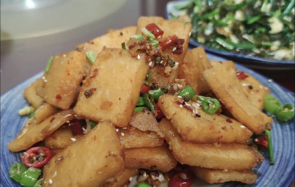 酥炸米豆腐图片