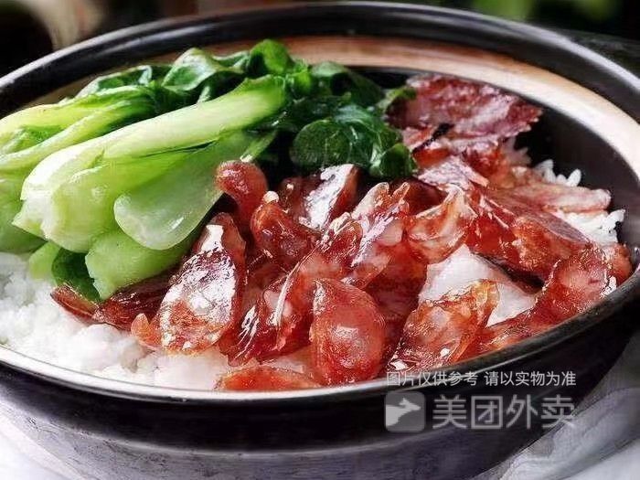 叉烧拼腊肠煲仔饭图片
