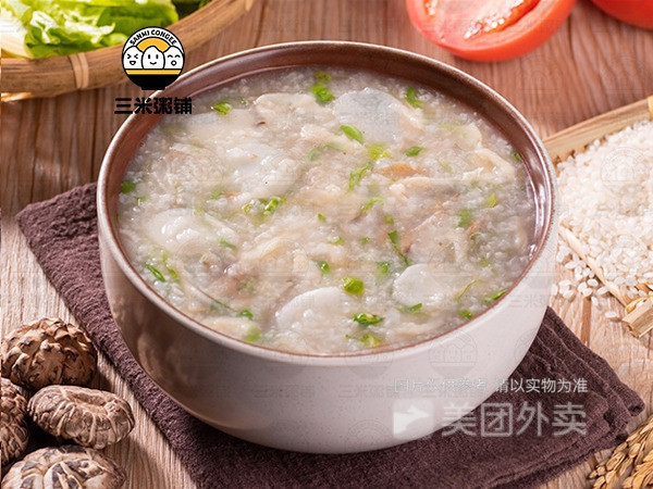 山药牛肉粥图片