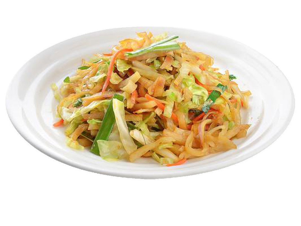 鸡蛋肉丝炒饼图片