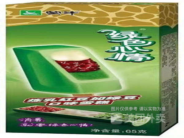 蒙牛绿色心情炼乳红豆图片