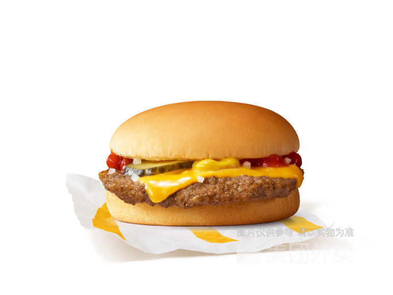 双层吉士汉堡图片