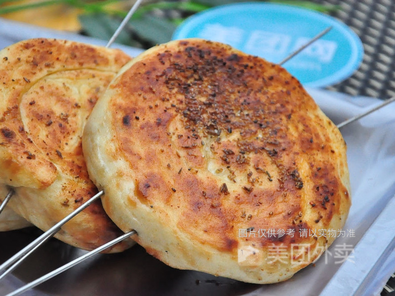 烤烧饼图片