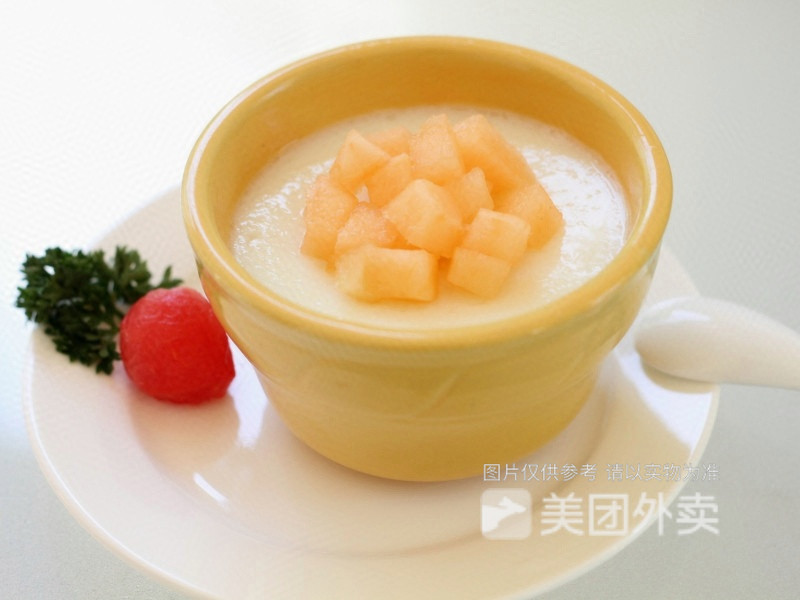 哈密瓜双皮奶图片