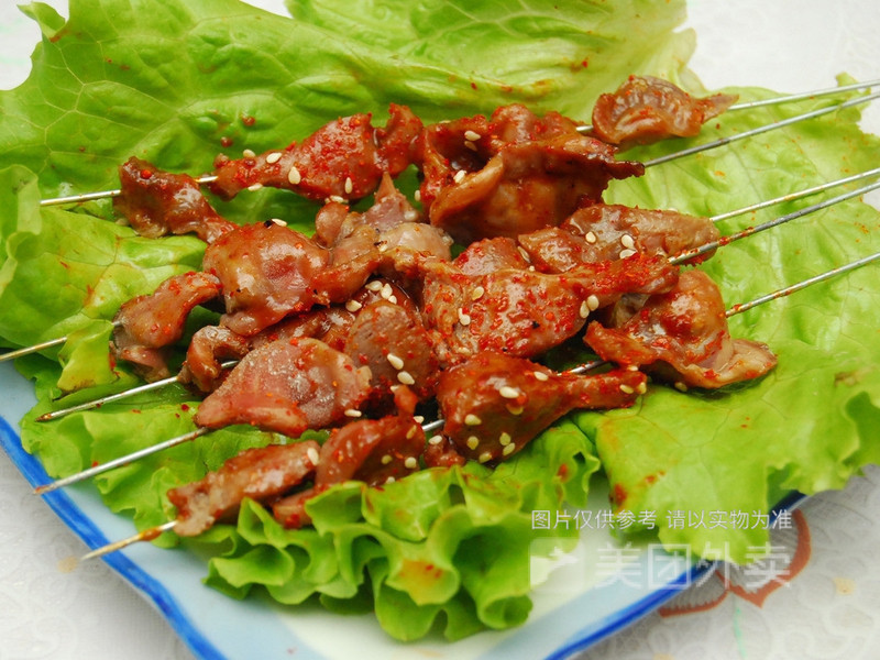 烤鸡胗图片