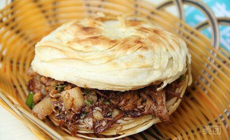 肥瘦肉夹馍图片