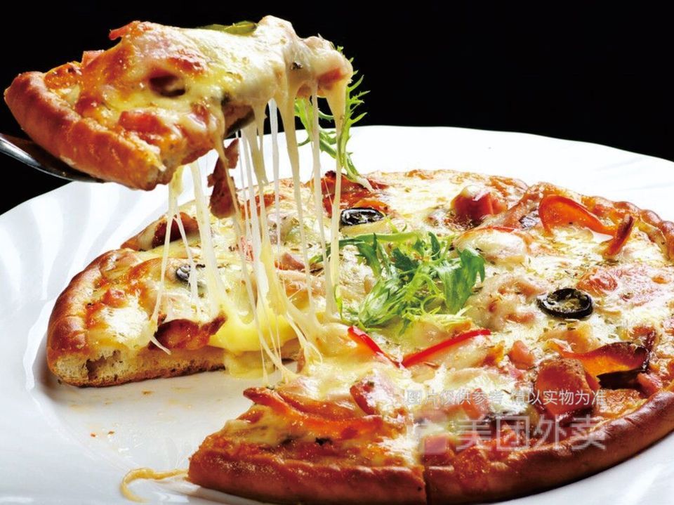 新奥尔良鸡肉披萨图片