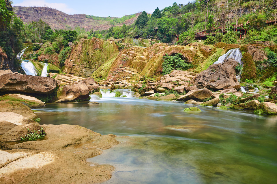 螺蛳滩瀑布图片