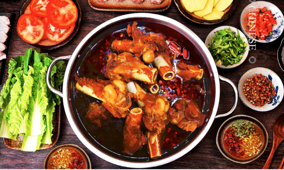 秘制麻辣羊棒骨火锅图片