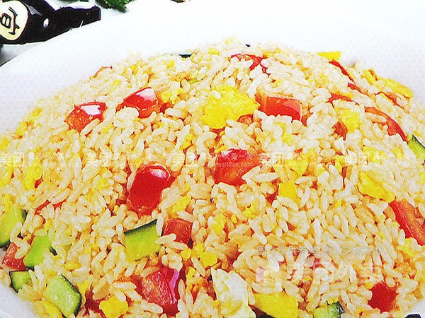 木须柿子炒饭图片