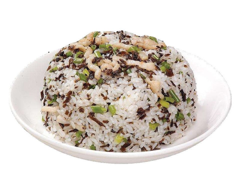 老坛酸菜肉丝炒饭图片