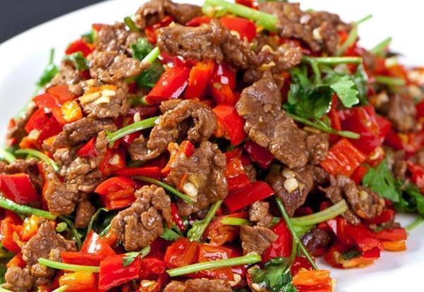 现炒小炒黄牛肉图片