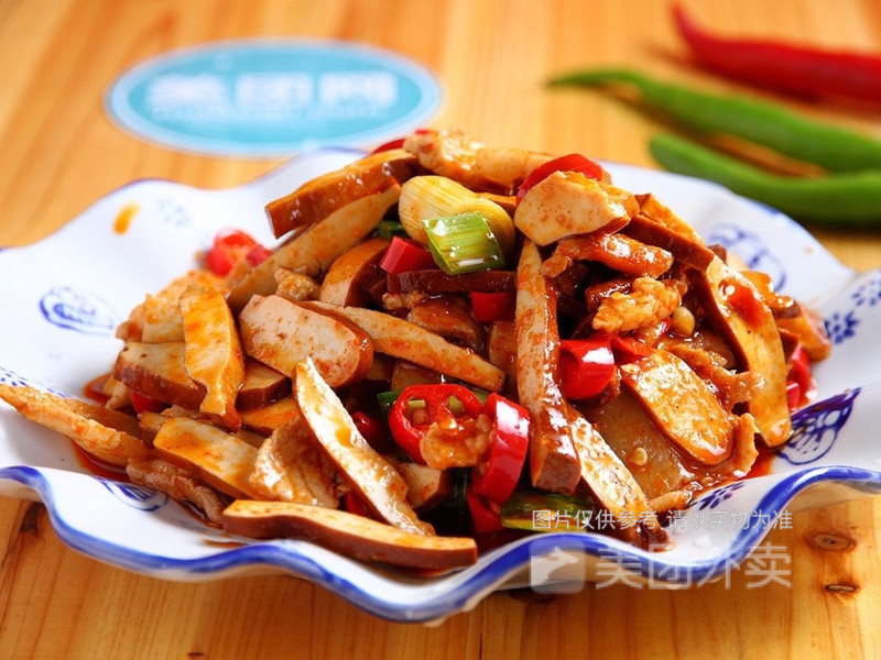 香干回锅肉盖码饭图片