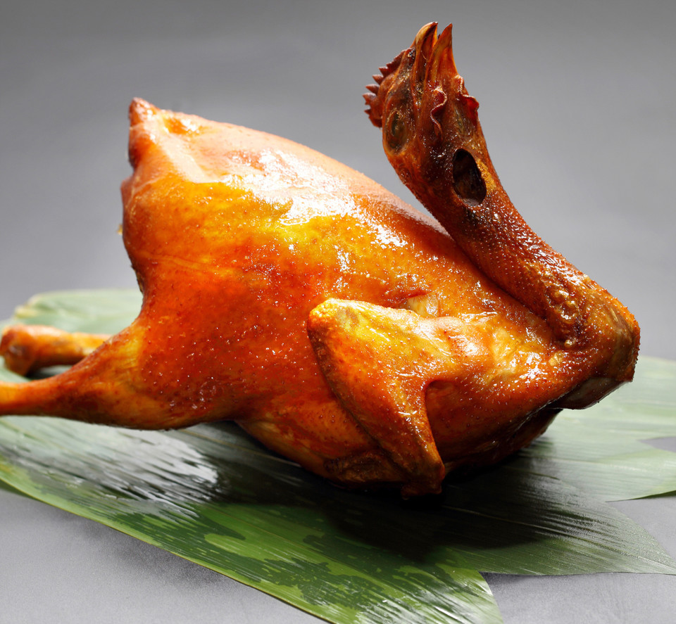 柴火吊烧鸡图片