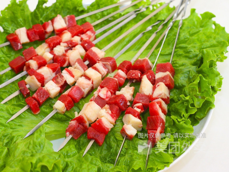 烤牛膘串串图片