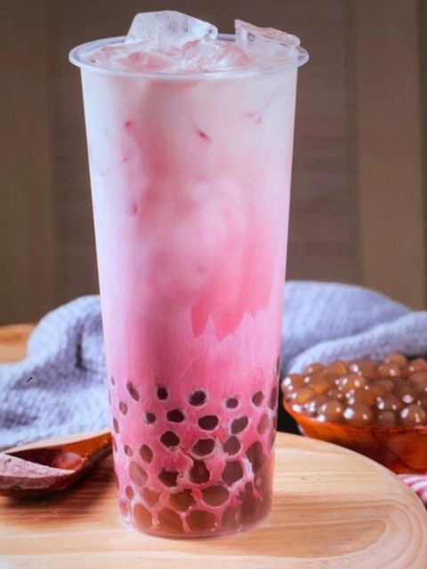 酸奶烧仙草图片