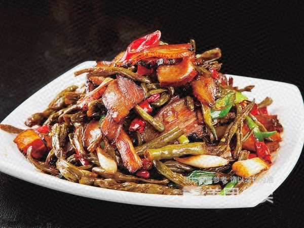 干豆角腊肉图片