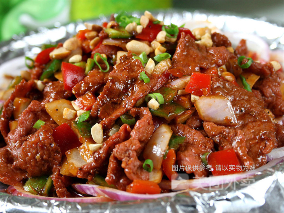 铁板蒙古牛肉图片