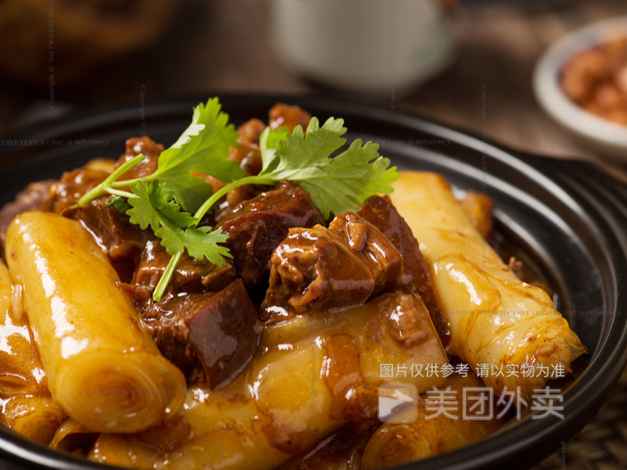 啫啫牛腩猪肠粉图片