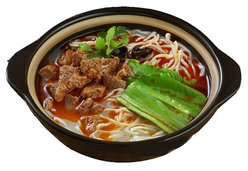 红烧牛肉砂锅米线图片