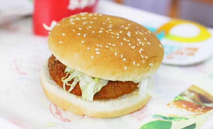 田园鸡腿堡图片