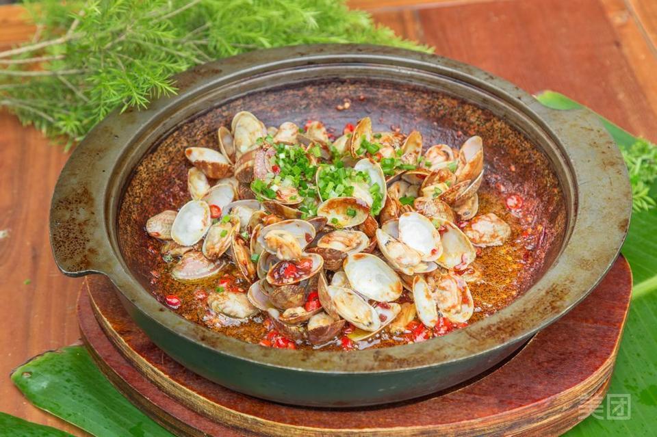 石锅焗花甲图片