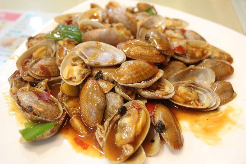 豉油炒花甲图片