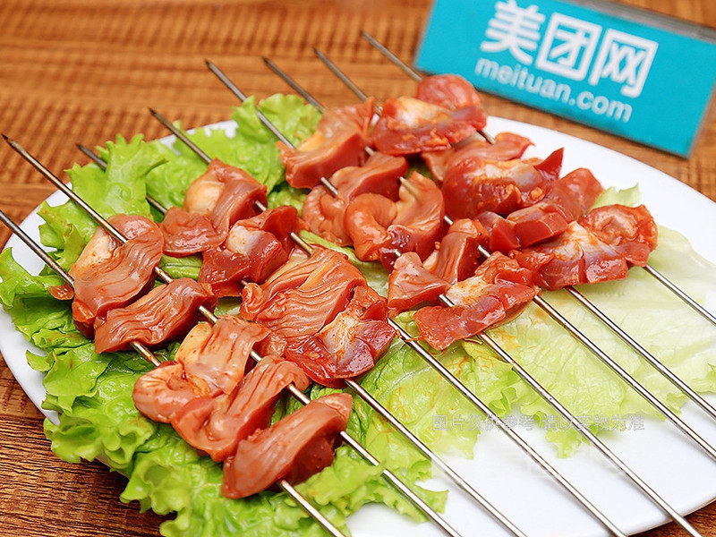 香辣鸡胗串图片
