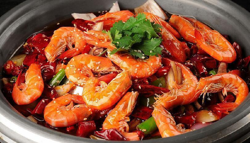 麻辣干锅虾图片