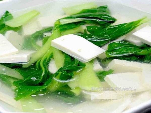 小菜豆腐汤图片