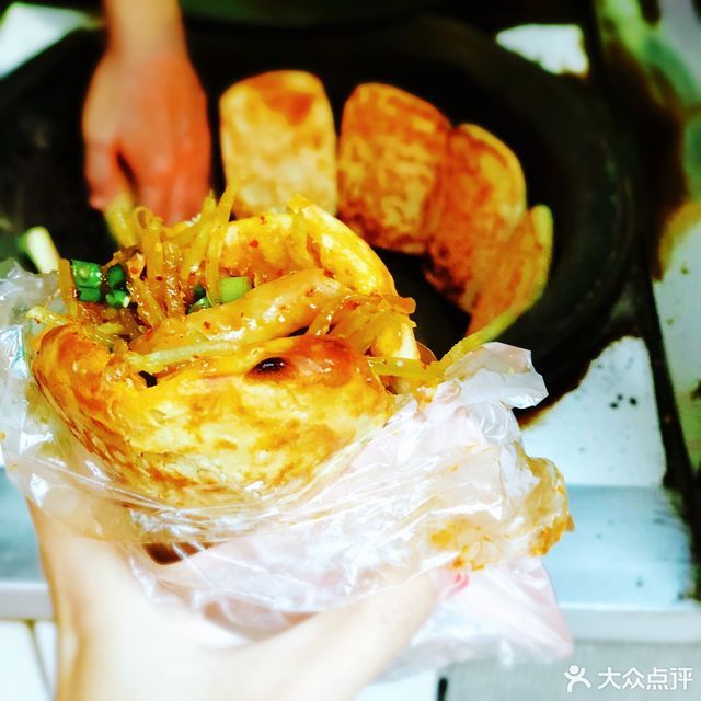 鸡丝方锅盔图片