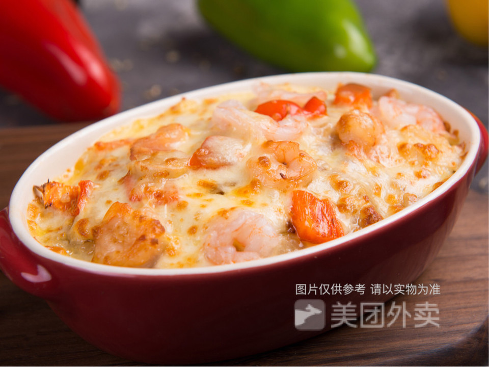 芝士鲜虾焗饭图片