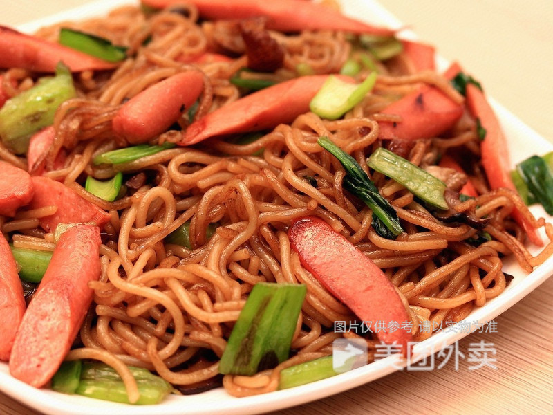 火腿鸡蛋炒米粉图片