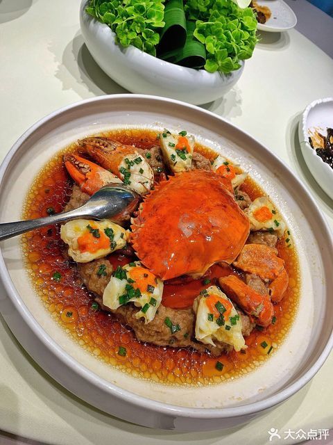 黑豚肉蒸膏蟹图片