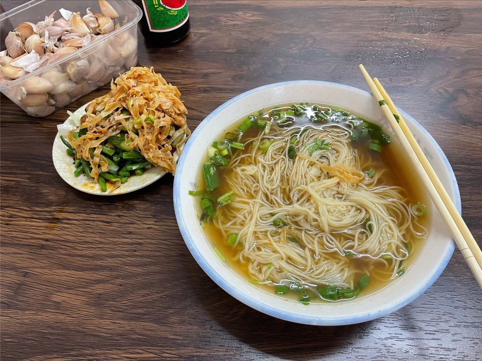 葱花拉面图片