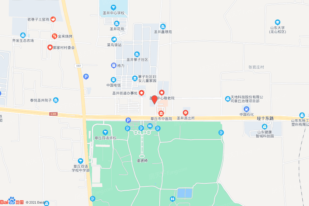 章丘圣井地图图片