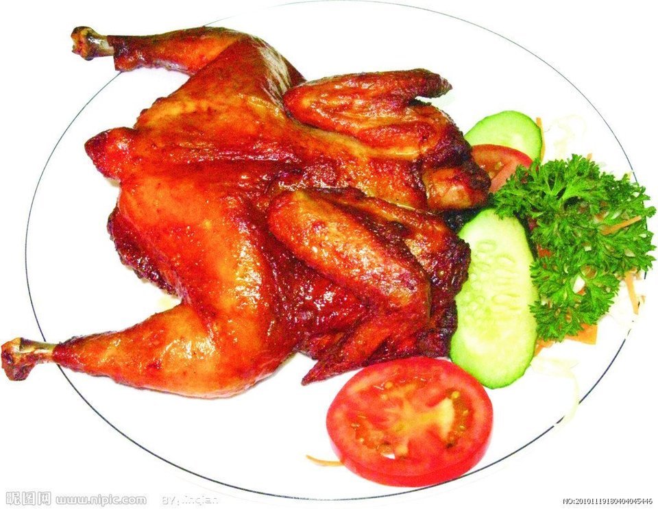 bbq烤全鸡图片