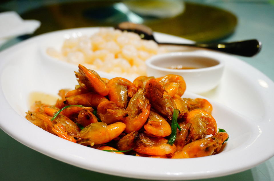 双味虾拼盘图片