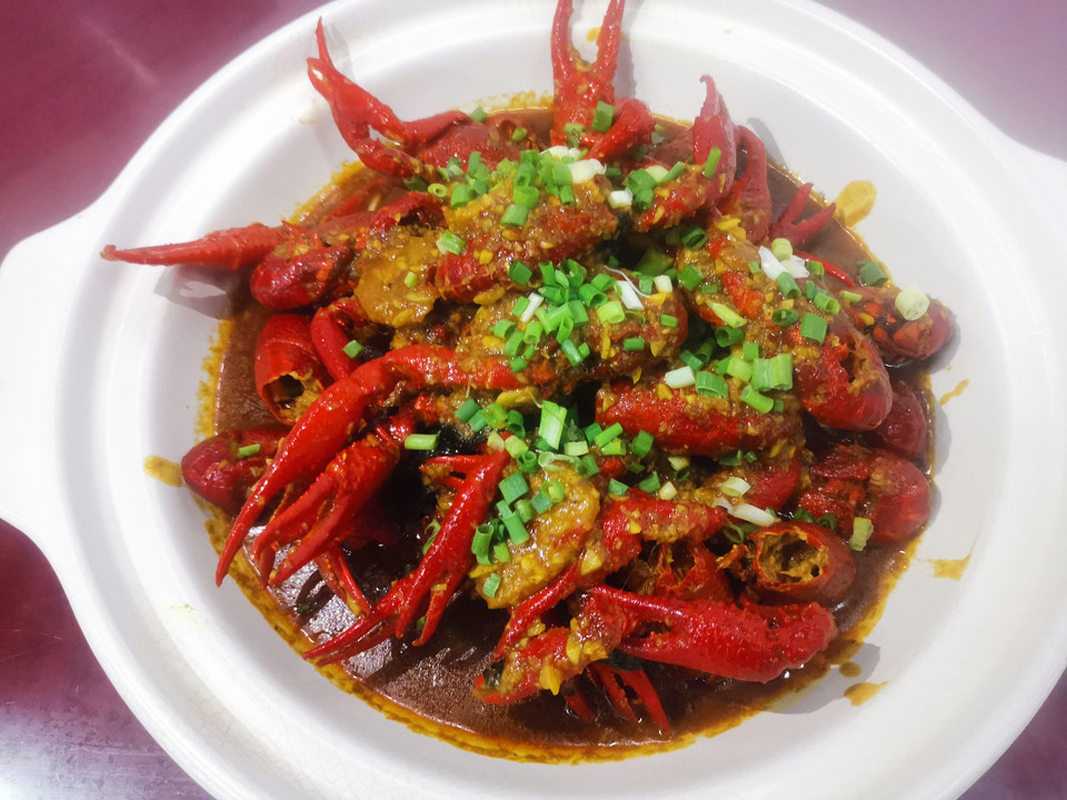 蒜香爆头虾图片