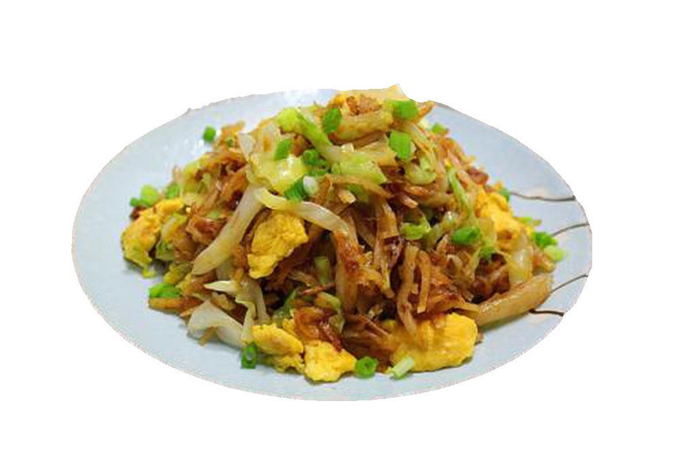 鸡蛋炒豆饼图片