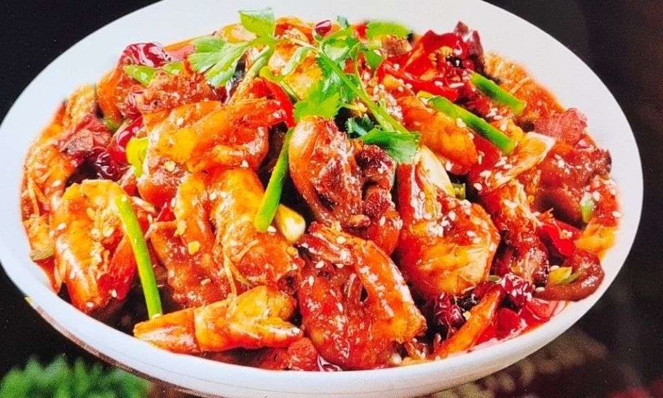 香辣蹄花虾图片