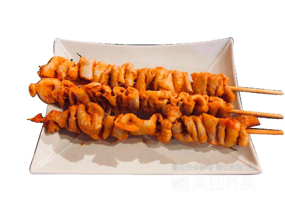 炸鸡皮串图片