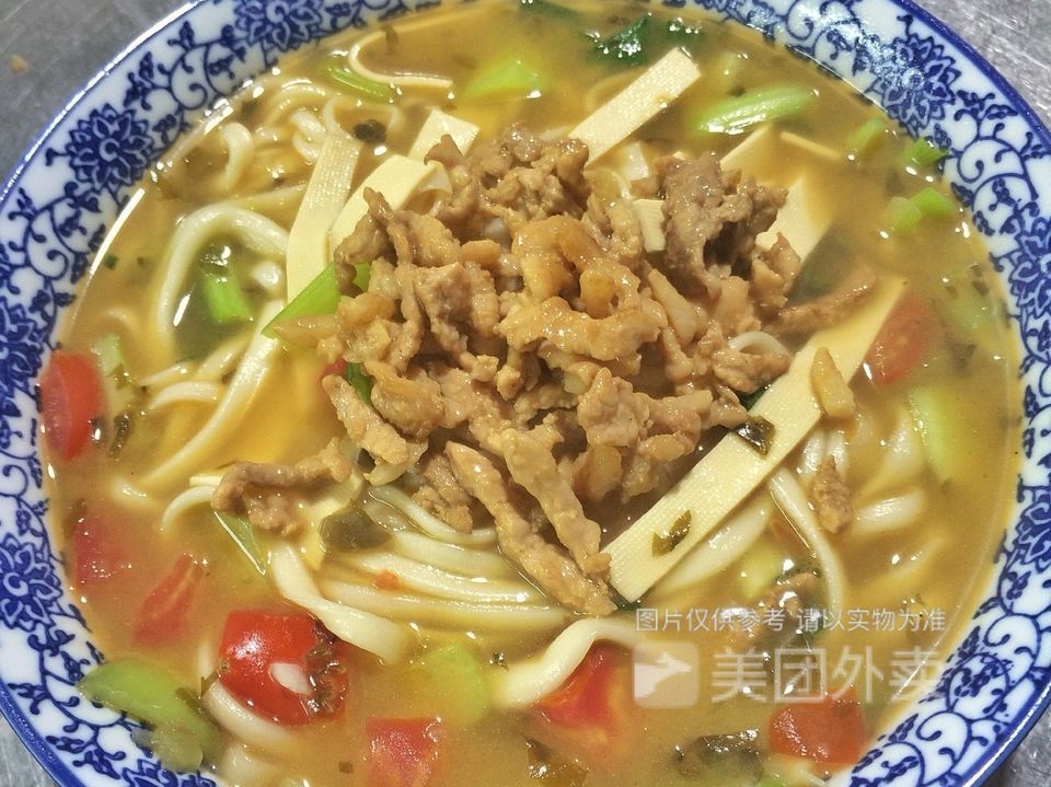 千张肉丝面图片