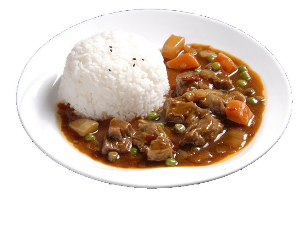 美式黑胡椒炒牛肉套饭图片