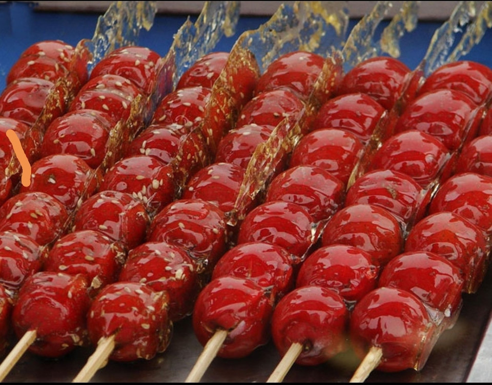 初雪甜冰糖葫芦