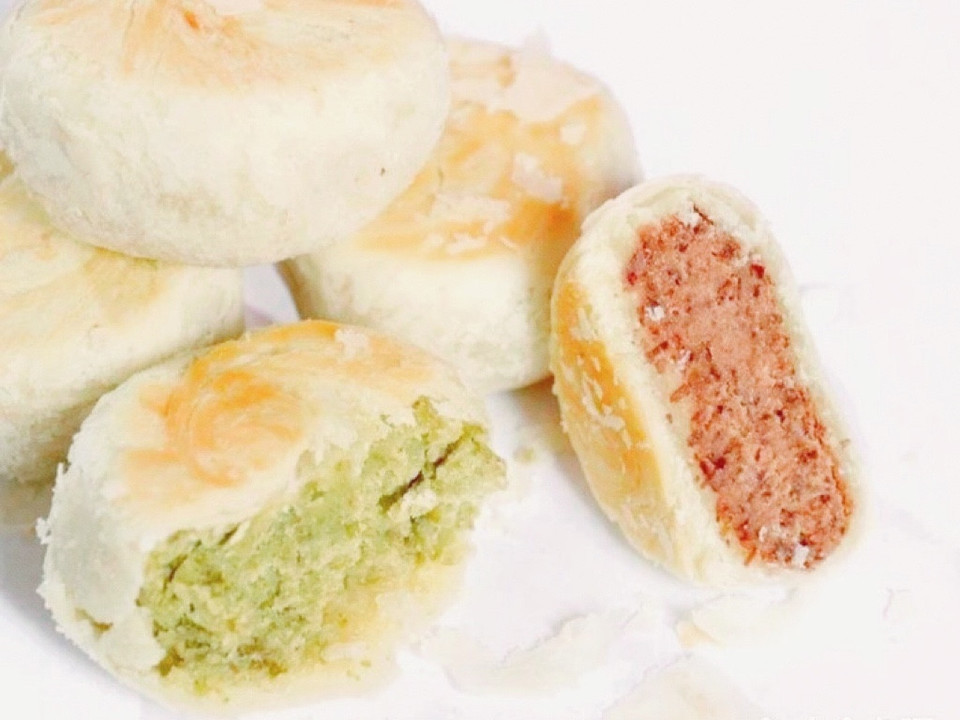 酥胖子王记宫品绿豆饼图片