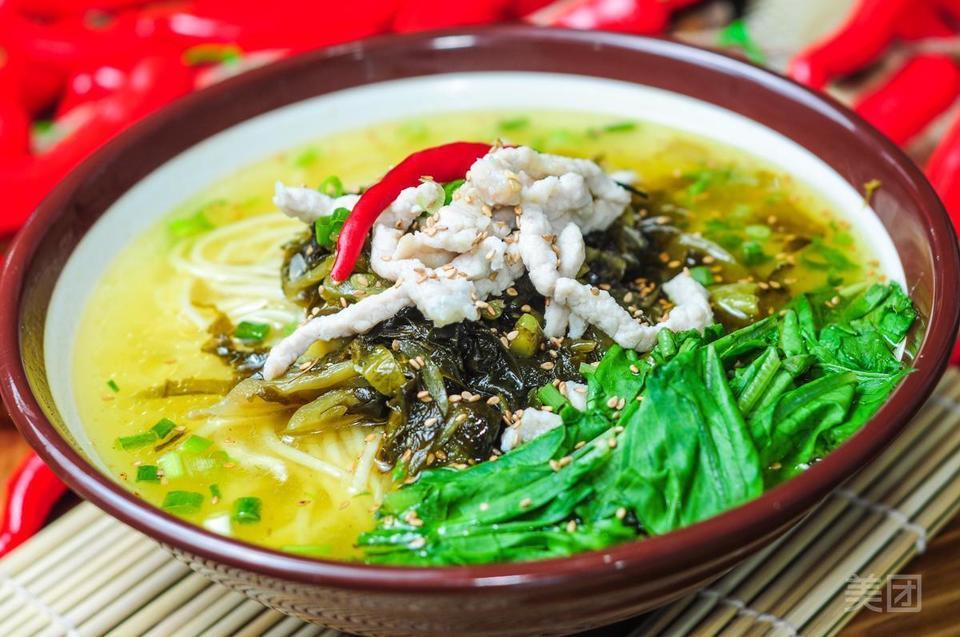 酸菜肉丝面图片